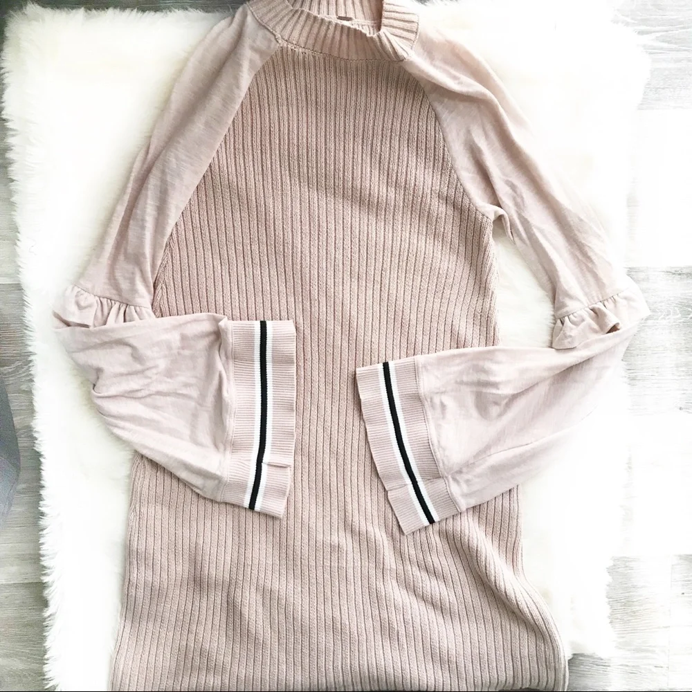 Free People Zou Bisou Knit Mini Dress